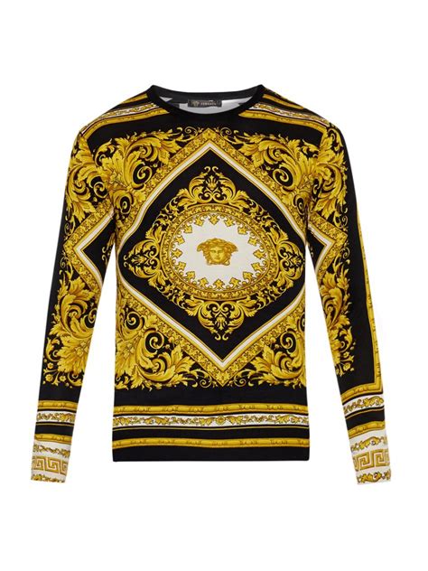 versace pattern sweater heren|versace sweater authentic.